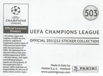 2011-12 Panini UEFA Champions League Stickers #503 Philippe Mexes Back
