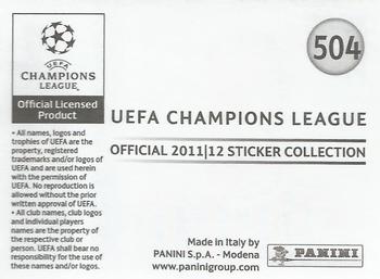 2011-12 Panini UEFA Champions League Stickers #504 Ignazio Abate Back