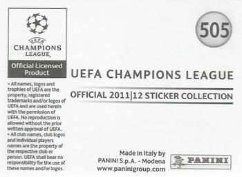 2011-12 Panini UEFA Champions League Stickers #505 Massimo Ambrosini Back