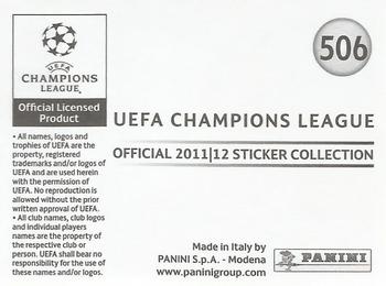 2011-12 Panini UEFA Champions League Stickers #506 Kevin Prince Boateng Back