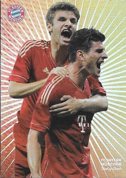 2012 Panini FC Bayern Munchen #62 Thomas Müller / Mario Gomez Front