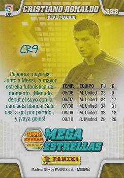 2010-11 Panini Megacracks #388 Cristiano Ronaldo Back