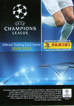 2008-09 Panini UEFA Champions League TCG #117 Esteban Matias Cambiasso Back