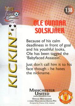 2000 Futera Fans Selection Manchester United #138 Ole Gunnar Solskjaer Back