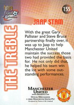 2000 Futera Fans Selection Manchester United #155 Jaap Stam Back