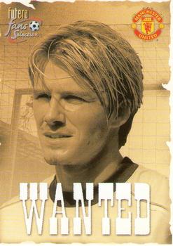 2000 Futera Fans Selection Manchester United #196 David Beckham Front