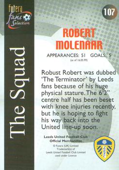 2000 Futera Fans Selection Leeds United #107 Robert Molenaar Back
