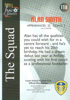 2000 Futera Fans Selection Leeds United #118 Alan Smith Back