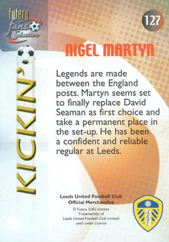 2000 Futera Fans Selection Leeds United #127 Nigel Martyn Back