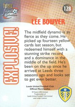 2000 Futera Fans Selection Leeds United #128 Lee Bowyer Back