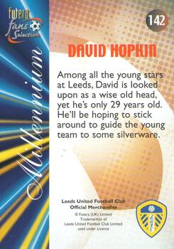 2000 Futera Fans Selection Leeds United #142 David Hopkin Back