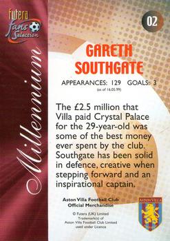 2000 Futera Fans Selection Aston Villa #02 Gareth Southgate Back