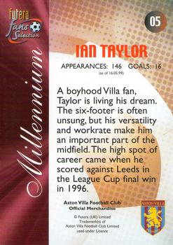 2000 Futera Fans Selection Aston Villa #05 Ian Taylor Back