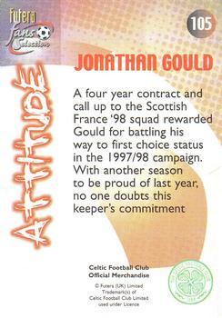 2000 Futera Fans Selection Celtic #105 Jonathan Gould Back