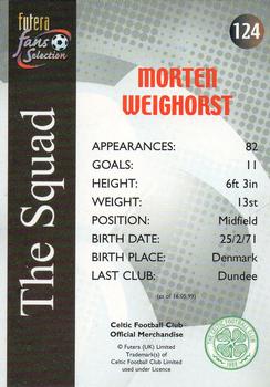2000 Futera Fans Selection Celtic #124 Morten Wieghorst Back