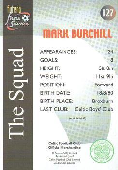 2000 Futera Fans Selection Celtic #127 Mark Burchill Back
