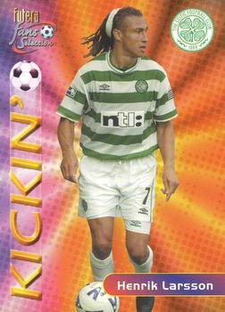 2000 Futera Fans Selection Celtic #130 Henrik Larsson Front