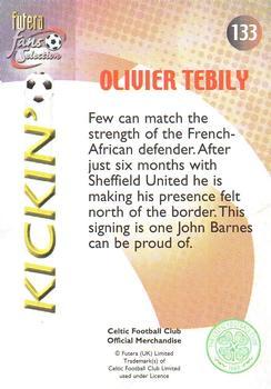 2000 Futera Fans Selection Celtic #133 Olivier Tebily Back