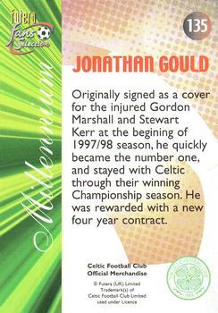 2000 Futera Fans Selection Celtic #135 Jonathan Gould Back
