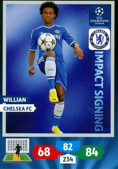 2013-14 Panini Adrenalyn XL UEFA Champions League - Impact Signings #NNO Willian Front