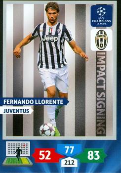 2013-14 Panini Adrenalyn XL UEFA Champions League - Impact Signings #NNO Fernando Llorente Front