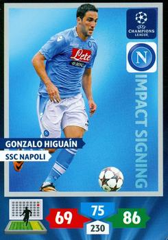 2013-14 Panini Adrenalyn XL UEFA Champions League - Impact Signings #NNO Gonzalo Higuain Front