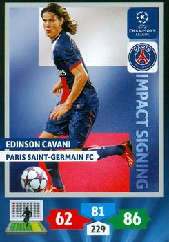 2013-14 Panini Adrenalyn XL UEFA Champions League - Impact Signings #NNO Edinson Cavani Front