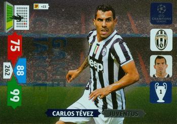 2013-14 Panini Adrenalyn XL UEFA Champions League - Game Changers #NNO Carlos Tevez Front