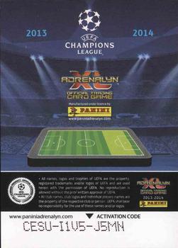 2013-14 Panini Adrenalyn XL UEFA Champions League - Limited Editions #PSG-EC Edinson Cavani Back