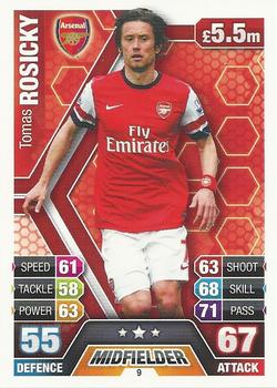 2013-14 Topps Match Attax Premier League #9 Tomas Rosicky Front