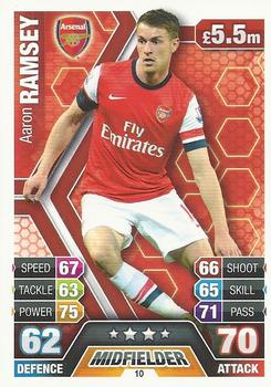 2013-14 Topps Match Attax Premier League #10 Aaron Ramsey Front