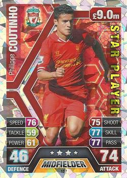 2013-14 Topps Match Attax Premier League #157 Philippe Coutinho Front