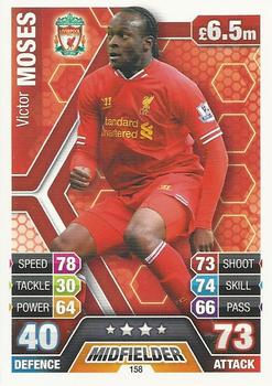 2013-14 Topps Match Attax Premier League #158 Victor Moses Front