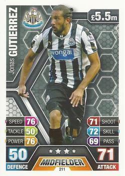 2013-14 Topps Match Attax Premier League #211 Jonas Gutierrez Front