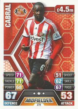 2013-14 Topps Match Attax Premier League #278 Cabral Front