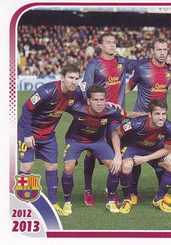 2012-13 Panini FC Barcelona Stickers #11 Lineup Front