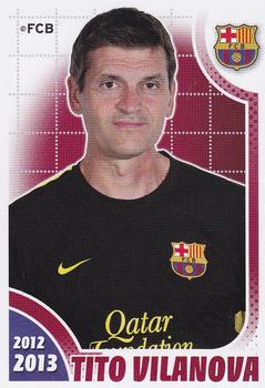 2012-13 Panini FC Barcelona Stickers #26 Tito Vilanova Front