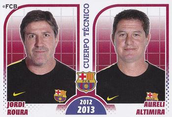 2012-13 Panini FC Barcelona Stickers #30 Jordi Roura / Aureli Altimira Front