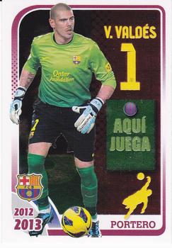 2012-13 Panini FC Barcelona Stickers #33 V. Valdés Front
