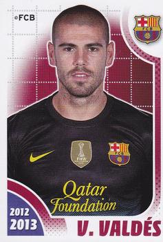 2012-13 Panini FC Barcelona Stickers #37 V. Valdés Front