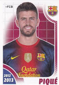 2012-13 Panini FC Barcelona Stickers #62 Piqué Front