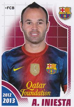 2012-13 Panini FC Barcelona Stickers #110 A. Iniesta Front