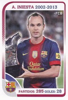 2012-13 Panini FC Barcelona Stickers #113 Andres Iniesta Front