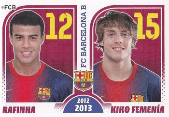 2012-13 Panini FC Barcelona Stickers #189 Rafinha / Kiko Femenía Front