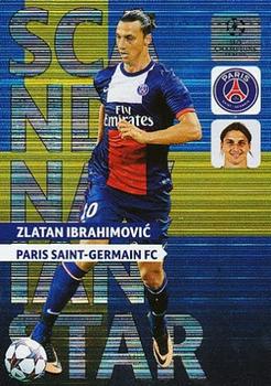 2013-14 Panini Adrenalyn XL UEFA Champions League - Scandinavian Stars #NNO Zlatan Ibrahimovic Front