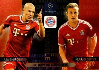 2013-14 Panini Adrenalyn XL UEFA Champions League - Double Trouble #NNO Arjen Robben / Mario Gotze Front