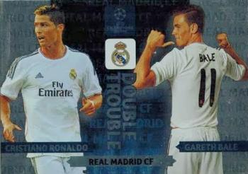 2013-14 Panini Adrenalyn XL UEFA Champions League - Double Trouble #NNO Cristiano Ronaldo / Gareth Bale Front