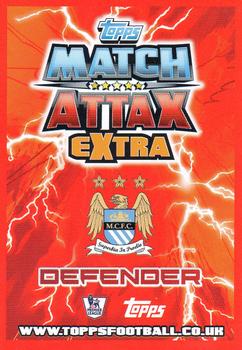 2012-13 Topps Match Attax Premier League Extra #U20 Aleksandar Kolarov Back