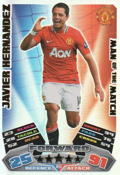 2011-12 Topps Match Attax Premier League Extra #M10 Javier Hernandez Front