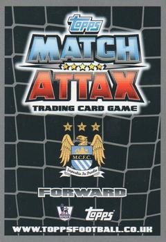 2011-12 Topps Match Attax Premier League Extra #H7 Edin Dzeko Back
